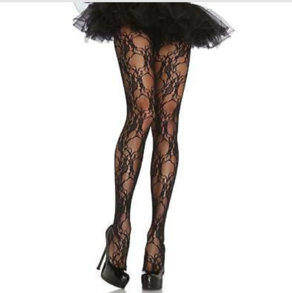 Floral Lace Tights